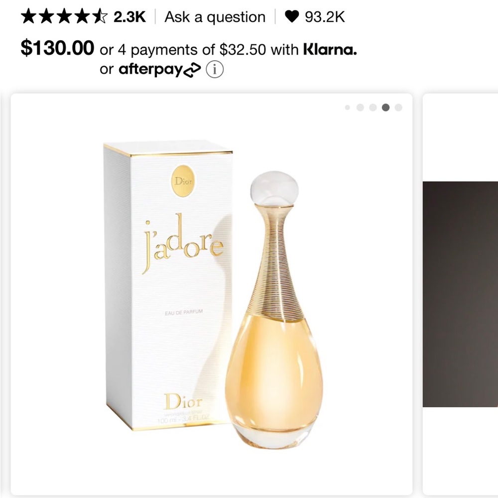 Brand new Dior j’adore eau de parfum